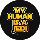 Sticker Masters My Human is Jedi Sticker(Star Wars) thumbnail 1