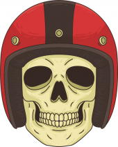 Sticker Masters Motorcu Kurukafa 2 Sticker - 1