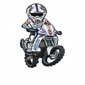 Sticker Masters Cross Motosiklet Sticker - 1
