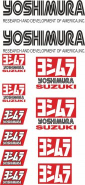 Sticker Masters Yoshimura Suzuki Sponsor Sticker Set - 1