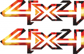 Sticker Masters 4x4 Flame Sticker thumbnail 1