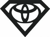Sticker Masters Toyota Süpermen Logo Sticker thumbnail 1