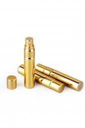 Cep Parfüm Ve Kolonya Şişesi Doldurulabilir Boş Şişe Gold Renk 10 ml Sprey Parfüm Şişesi - 2