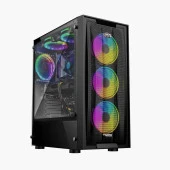 GAMERS ARENA SANGAL THE MYTH AMD RYZEN 5 4500 16GB DDR4 500GB SSD 8GB RTX3050 FREEDOS GAMING PC - 1