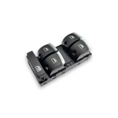 Audi A6 2009-2011 Sol Ön Kapı Dörtlü Cam Düğmesi Krom 4F0959851H - 1