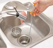 Çelik Tel Yay Lavabo Açıcı Tıkanma Önleyici Tıkanıklık Açma Teli Geder Açma Aparatı - 1