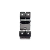 Seat Leon 2 2006-2012 Sol Ön Cam Düğmesi Dörtlü Krom 5K4959857A - 3