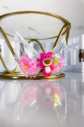 Figürlü Tekli Büyük Pens Toka Fuşya SBT0926 - 1