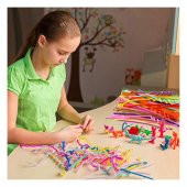 Şönil Renkli 50 Cm 50li 1 Paket Artlantis 50 Cm Renkli Tüylü Tel 50 li 1 Paket - 6