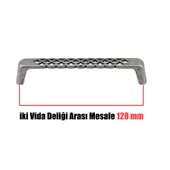 Karatay Eskitme Antik Gümüş Metal (128 mm-12.8 cm) Mobilya Mutfak Çekmece Dolap Kulpu Kulbu Kulpları thumbnail 4