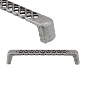 Karatay Eskitme Antik Gümüş Metal (128 mm-12.8 cm) Mobilya Mutfak Çekmece Dolap Kulpu Kulbu Kulpları thumbnail 1