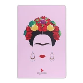 Frida Kahlo Baskılı İnce Kapak Çizgisiz Defter - 1