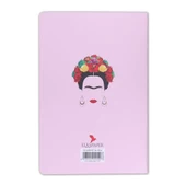 Frida Kahlo Baskılı İnce Kapak Çizgisiz Defter - 2