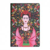 Frida Kahlo Walpaper Baskılı İnce Kapak Çizgisiz Defter - 1