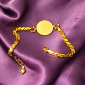 Halep Zincirli Çeyrek Altınlı Bileklik thumbnail 5