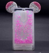 Lenovo K6 Note Kılıf Zore Micky Taşlı Sıvılı Silikon - 1