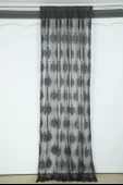 NOKTALI DAMAKS MODEL ANTRASİT RENK TEK KANAT Pileli Fon Perde 75*260 cm thumbnail 2