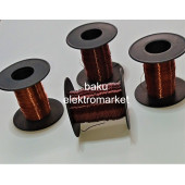 Bakü elektromarket Emaye Kaplı Bakır Bobin Teli 1 mm Kalınlık 25 Metre - 4
