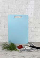 Kesme Tahtası Plastik Mavi 14x24 cm - 1