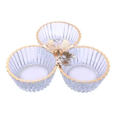 3 lü Servis Gold Kelebek - 1