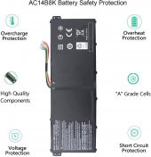 Acer Aspire E5-771, E5-771G Notebook Batarya - Pil Ver.2 (15.2V) - 4