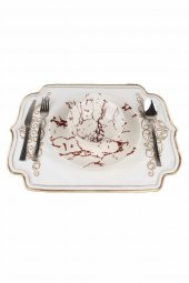 Mihrimah Amerikan Servisi Supla 6 Lı Takım Ecru-gold - 1