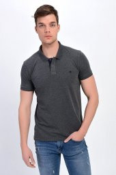 Dynamo Erkek Polo Yaka Likralı T-shirt Füme T621 - 2