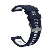 Gpack Samsung Galaxy Watch 4 Classic 42mm Kordon Delikli Çift Renk Şık Tasarım KRD 55 - 9