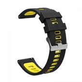 Gpack Samsung Galaxy Watch 4 Classic 42mm Kordon Delikli Çift Renk Şık Tasarım KRD 55 - 8