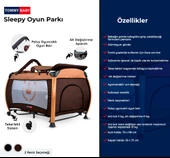 TommyBaby Sleepy GOLD Oyun Parkı Park Yatak Beşik 70x110 - 4