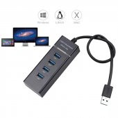 PrimeX PX-3010 USB Hub, 4 Port USB 3.0 Çoklayıcı, USB Çoklayıcı Siyah - 3