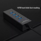PrimeX PX-3010 USB Hub, 4 Port USB 3.0 Çoklayıcı, USB Çoklayıcı Siyah - 6