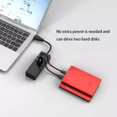 PrimeX PX-3010 USB Hub, 4 Port USB 3.0 Çoklayıcı, USB Çoklayıcı Siyah - 7