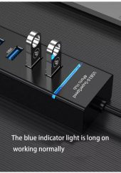 PrimeX PX-3010 USB Hub, 4 Port USB 3.0 Çoklayıcı, USB Çoklayıcı Siyah - 8