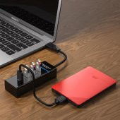 PrimeX PX-3010 USB Hub, 4 Port USB 3.0 Çoklayıcı, USB Çoklayıcı Siyah - 9