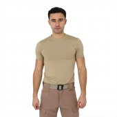 Bej Uzun Kol Microfiber T-shirt - 4