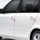 Skoda Fabia MK2 2007-2014 Ön Arka Uyumlu Dış Kapı Kolu Kapağı 3B4839879A thumbnail 3