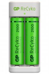 GP Recyko E211 USB AA-AAA Şarj Cihazı  GP Recyko 2100 mAh AA Kalem Pil 2li - 2