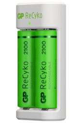 GP Recyko E211 USB AA-AAA Şarj Cihazı  GP Recyko 2100 mAh AA Kalem Pil 2li - 3