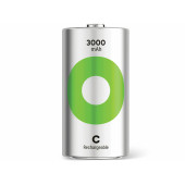 GP Batteries ReCyko 3000 mAh C Boy Orta Ni-MH Şarjlı Pil, 1.2 Volt, 2li Kart - 2