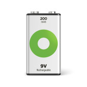 GP Batteries ReCyko 200 9V Boy Ni-MH Şarjlı Pil 8.4 Volt Tekli Kart - 3