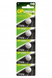 GP Batteries CR1616 1616 Boy Lityum Düğme Pil 3 Volt 5Li Kart - 1