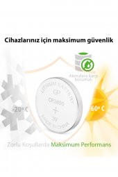 GP Batteries CR2450 2450 Boy Lityum Düğme Pil 3 Volt Tekli Kart - 3