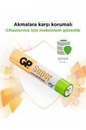 GP Batteries GP25A Süper Alkalin LR8D425/E96/AAAA Boy İncenin İncesi Pil 1.5 Volt 2Li Kart - 3