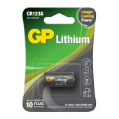GP Batteries GPCR123A DL123A/CR123A Boy Lityum Pil 3 Volt Tekli Kart - 1