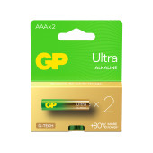 GP G-TECH Ultra Alkalin İnce LR03 - AAA Boy 1.5V Pil 2'li Kart - 1
