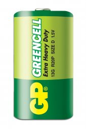 GP Batteries GP13G Greencell R20P/1250/D Boy Kalın Pil 1.5 Volt 20Li Kutu - 2