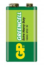 GP Batteries GP1604G Greencell 6F22/1222/9V Pil, 9 Volt, 10lu Kutu - 2