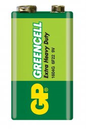 GP Batteries GP1604G Greencell 6F22/1222/9V Pil 9 Volt Tekli Kart - 2
