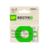 GP ReCyko 2700 Serisi 4lü AA Kalem  GP ReCyko 1000 Serisi 4lü AAA İnce Kalem - 2